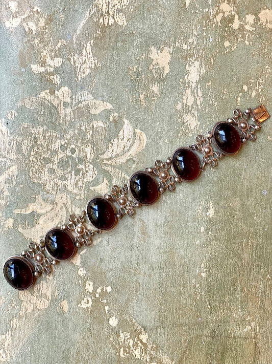 Affascinante bracciale in argento e paste, Francia, epoca Napoleone III