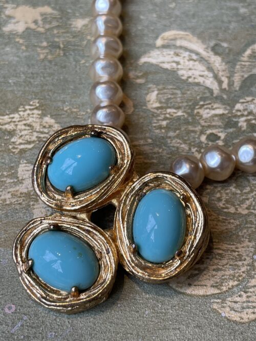 Collana con perle e pasta di vetro, Parigi, anni ’70/80