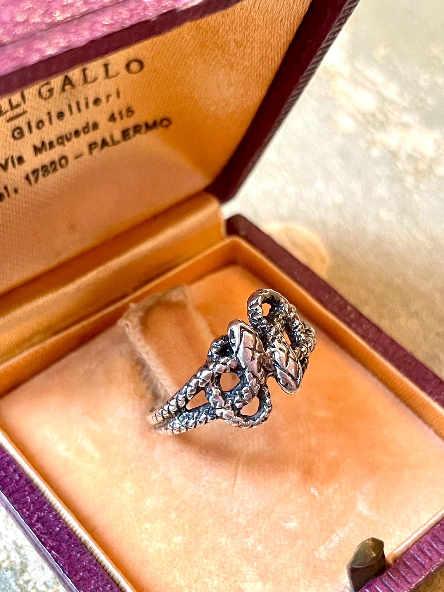 Anello Serpenti in argento, 1940/50