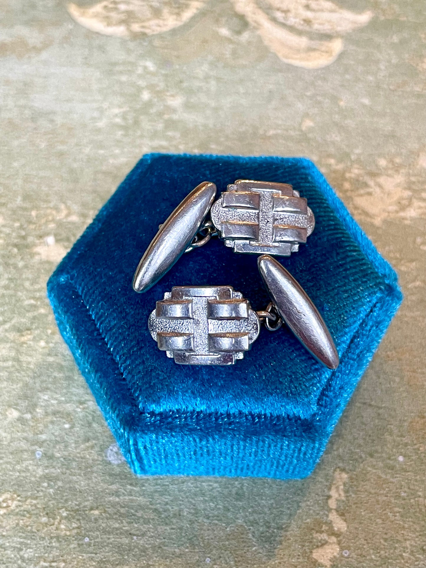 Gemelli in argento Art Deco