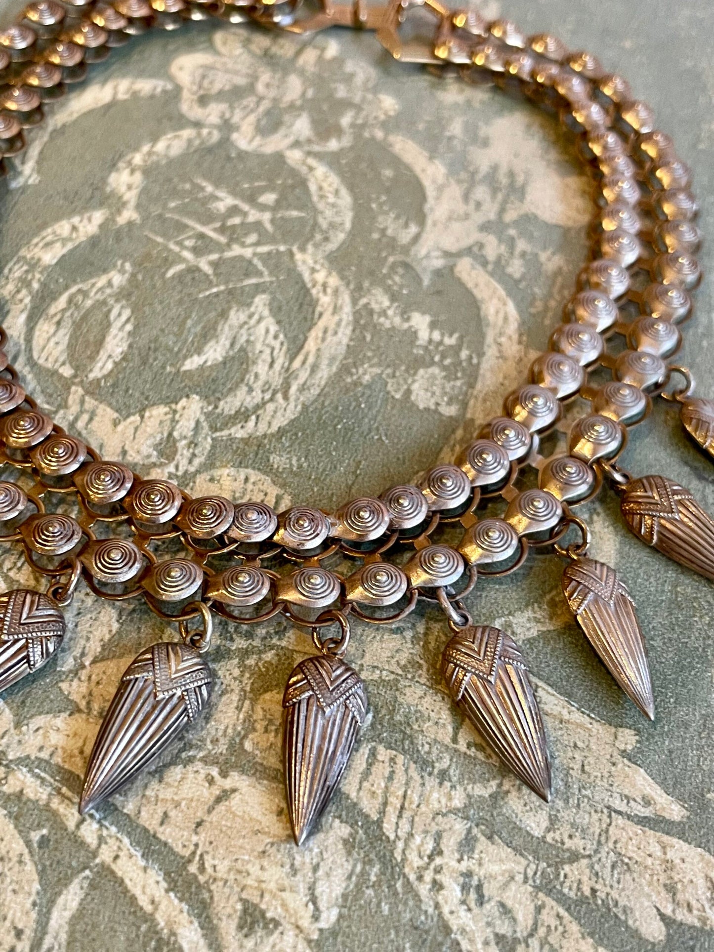 Collana girocollo in filled gold, vittoriana