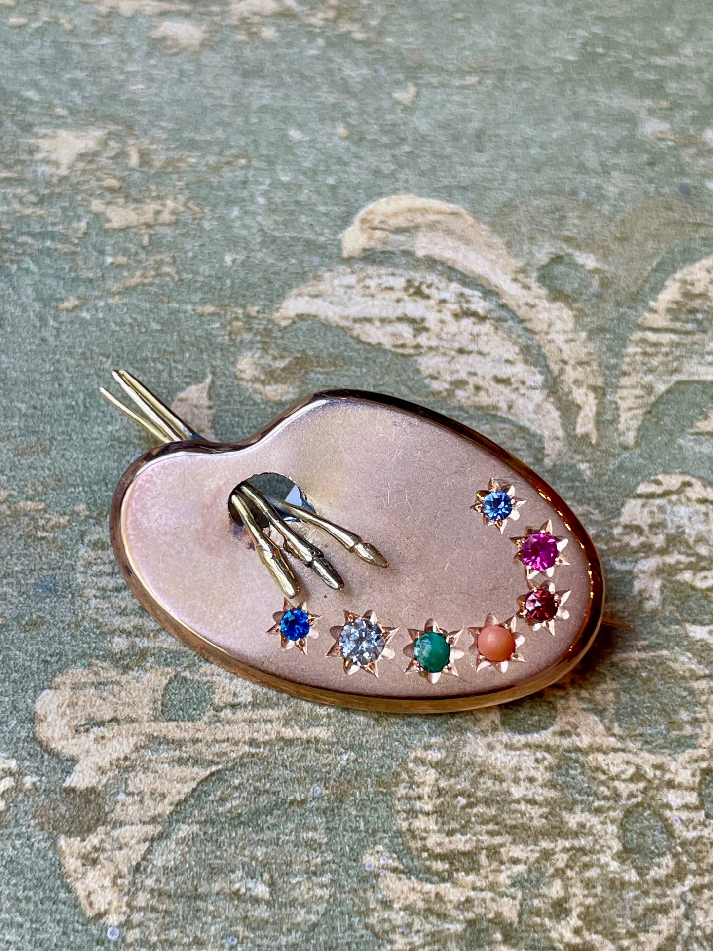 Spilla con tavolozza di colori, 19340/40