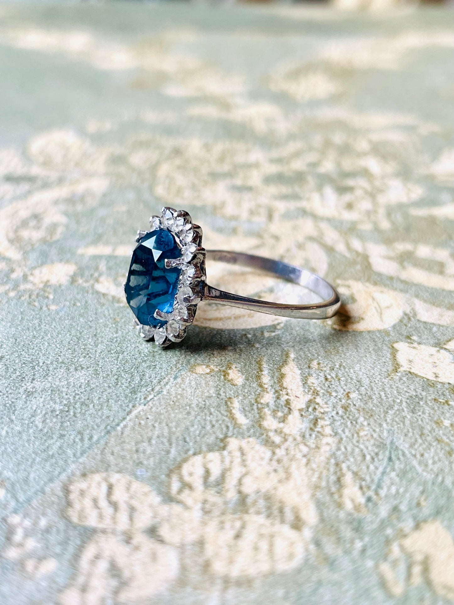 Anello Amore Eterno in argento e cristalli, anni ‘50