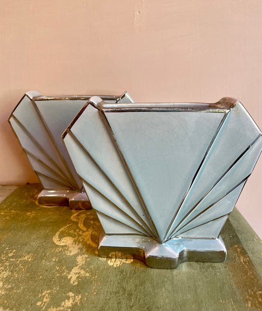 Coppia di vasi francesi Art Deco