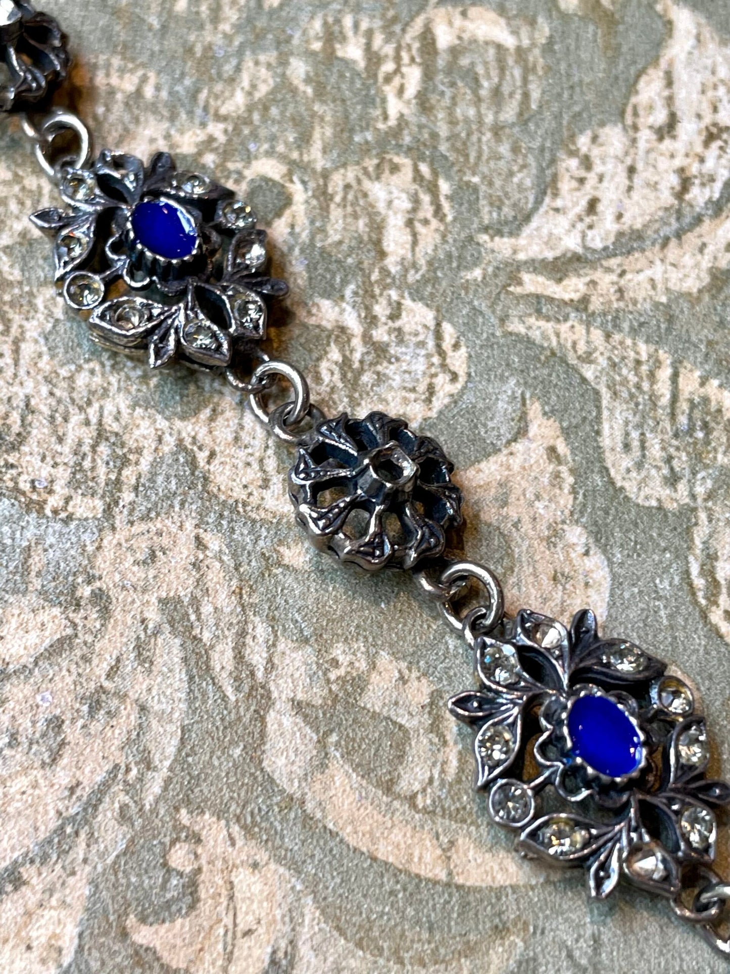 Bracciale in argento e smalto, anni ‘40