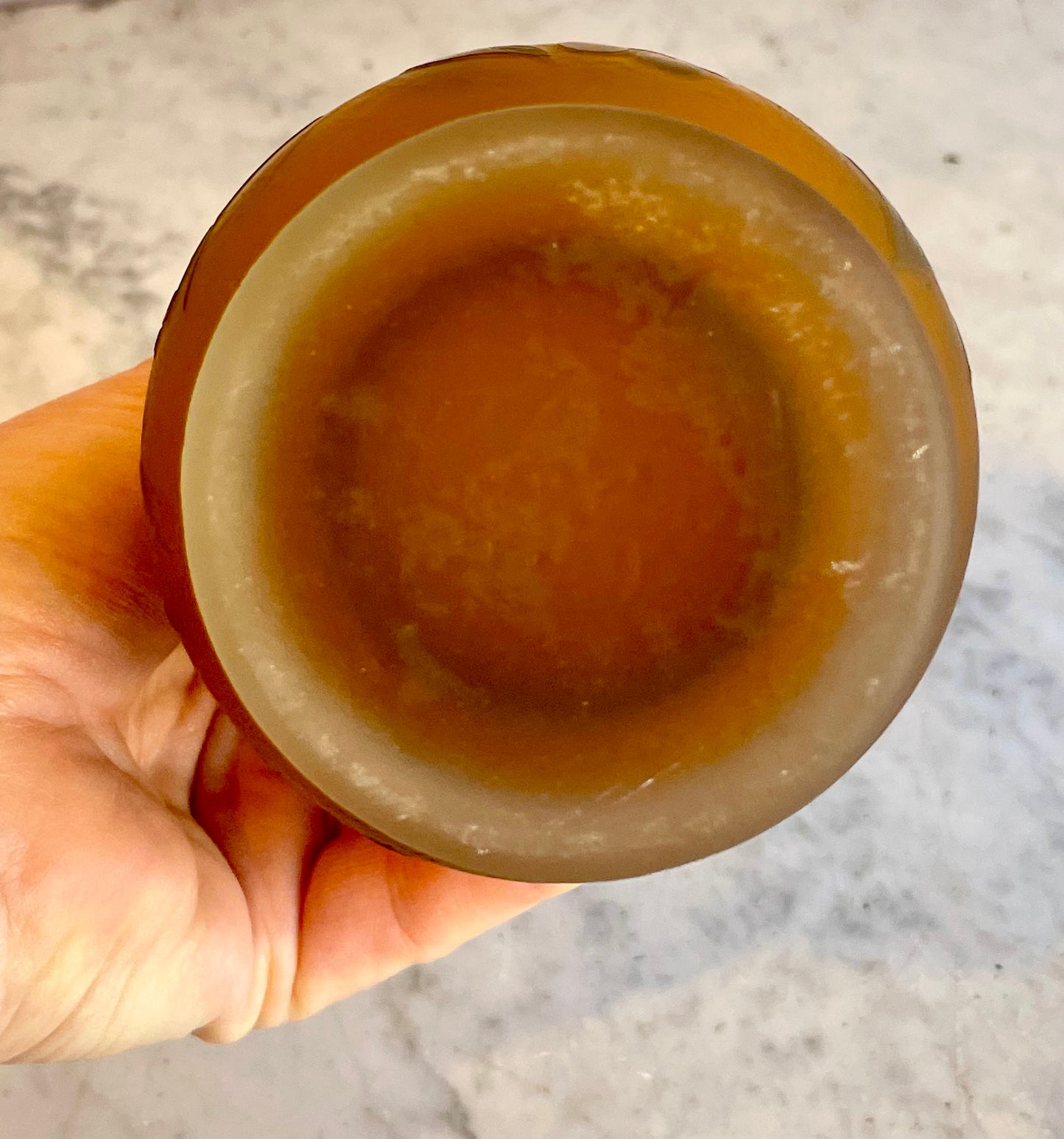 Vaso in vetro cammeo firmato Galle’, Francia, 1910/20