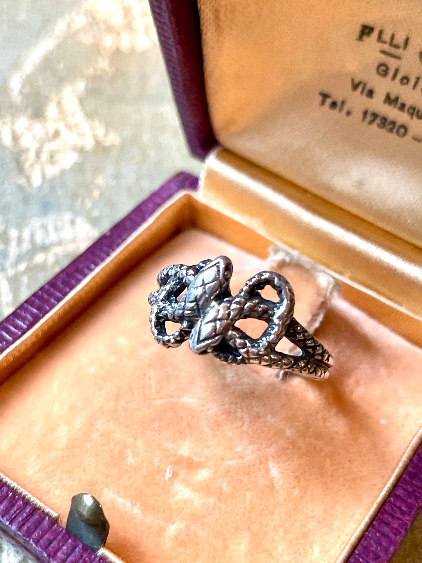 Anello Serpenti in argento, 1940/50