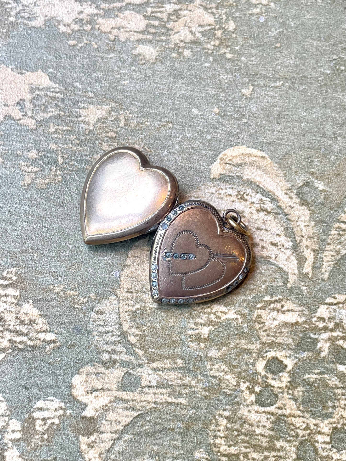 Pendente Locket a forma di cuore, inizio Novecento