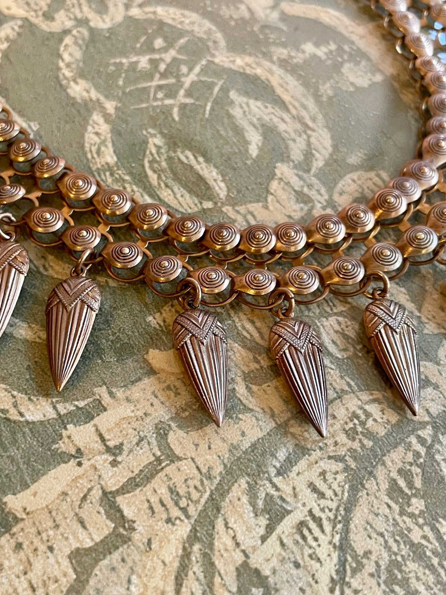 Collana girocollo in filled gold, vittoriana