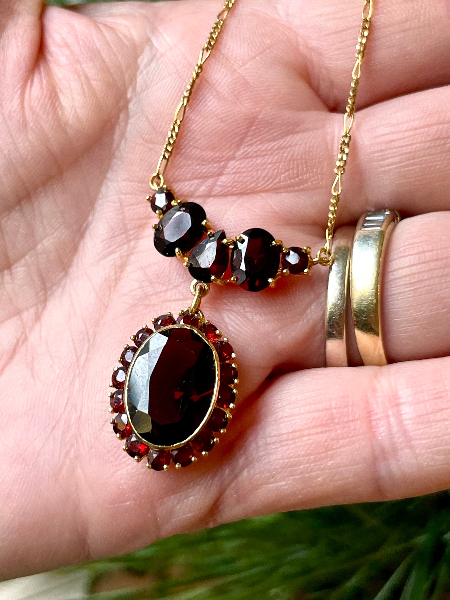 Collana granati boho, anni ‘30/40