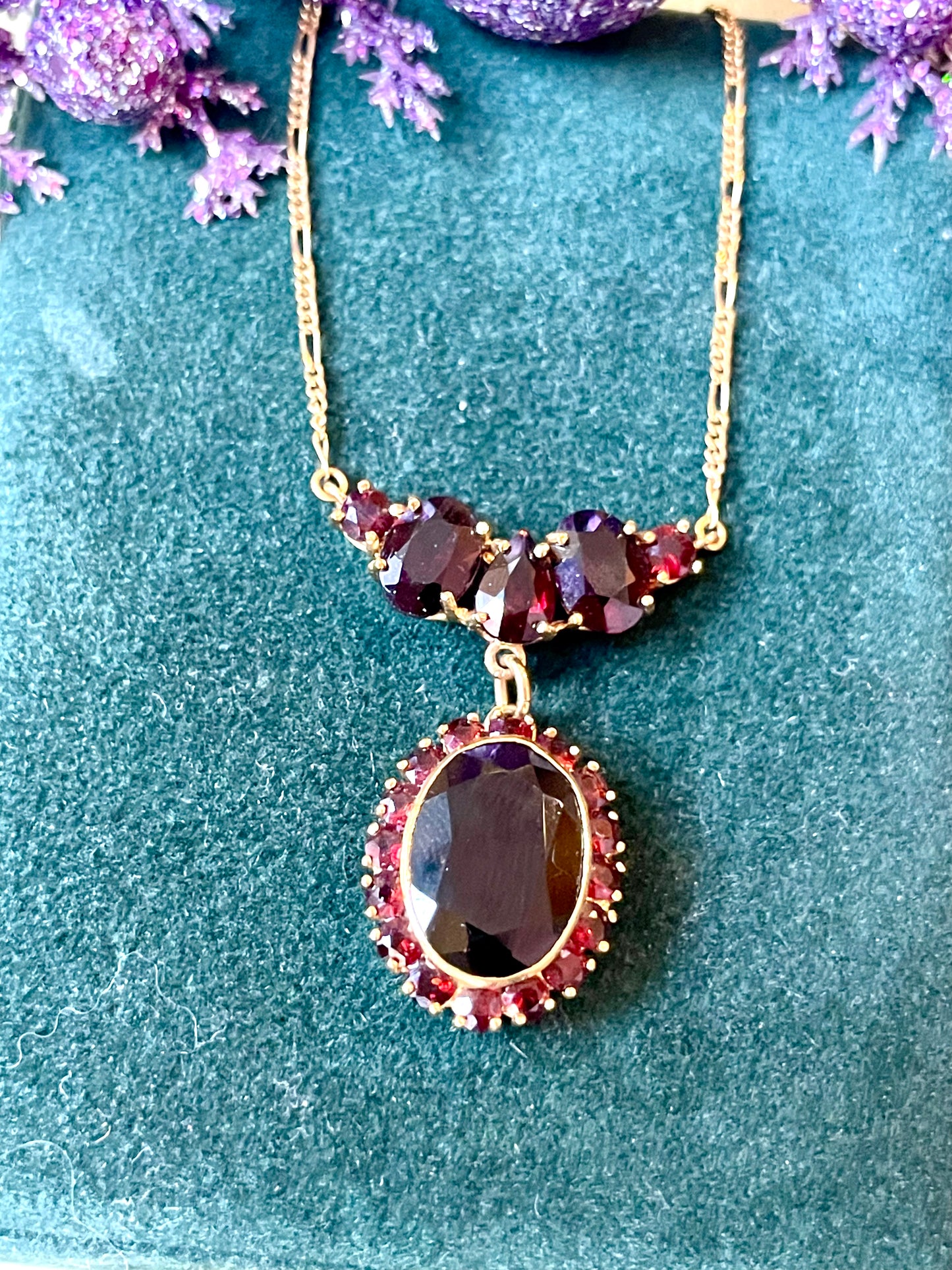 Collana granati boho, anni ‘30/40