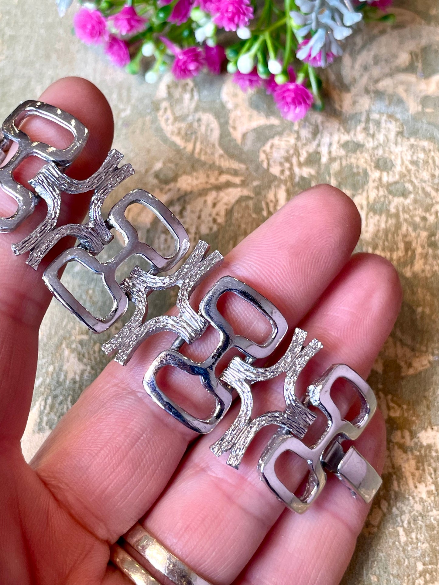Elegante bracciale Mondrian, anni ‘60/70