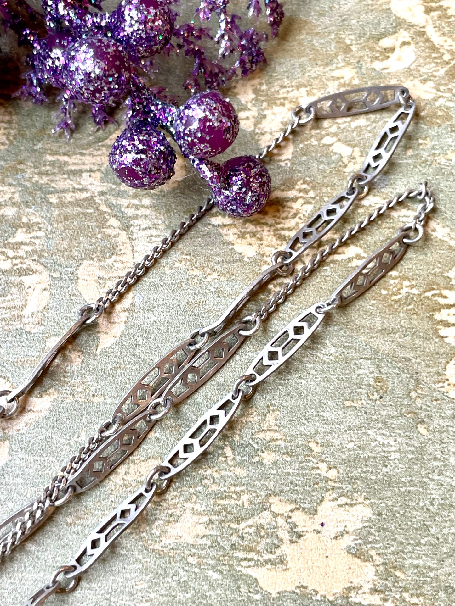 Elegante collana in argento, anni ‘50