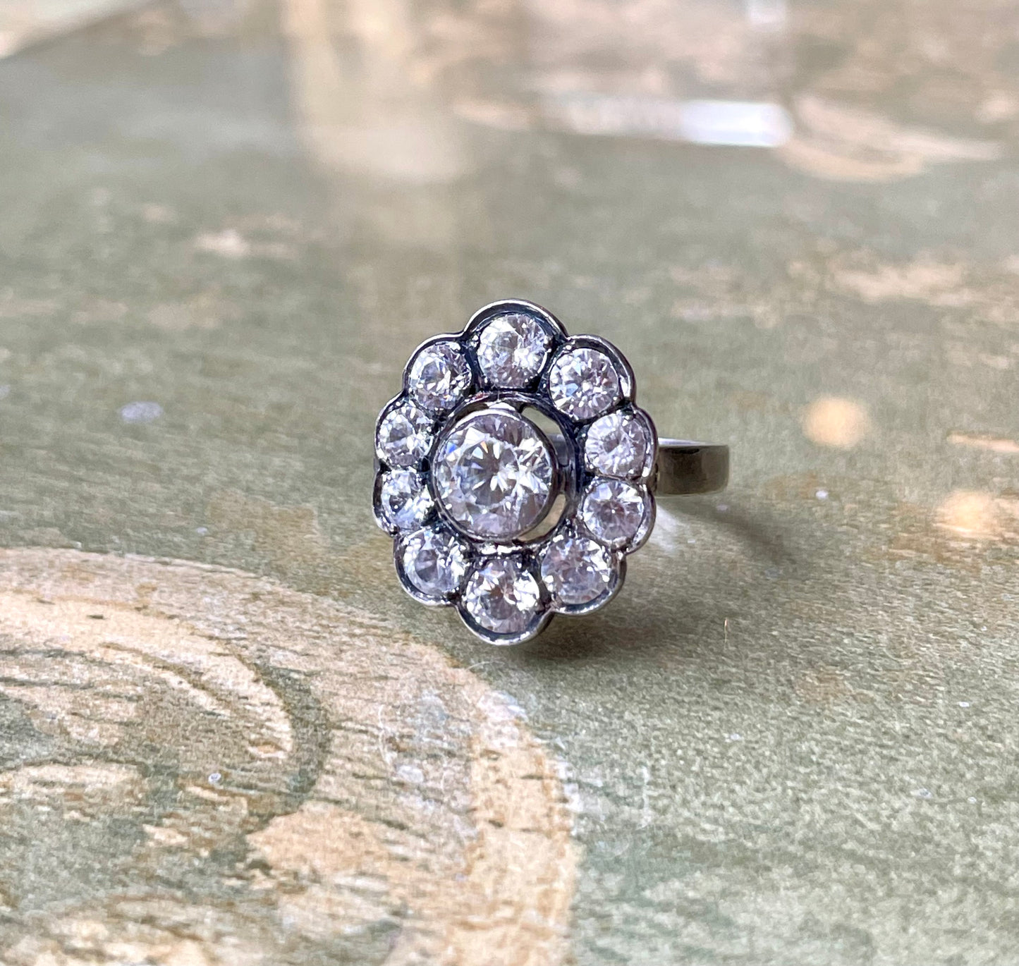 Regale anello francese in cristallo di rocca, epoca georgiana