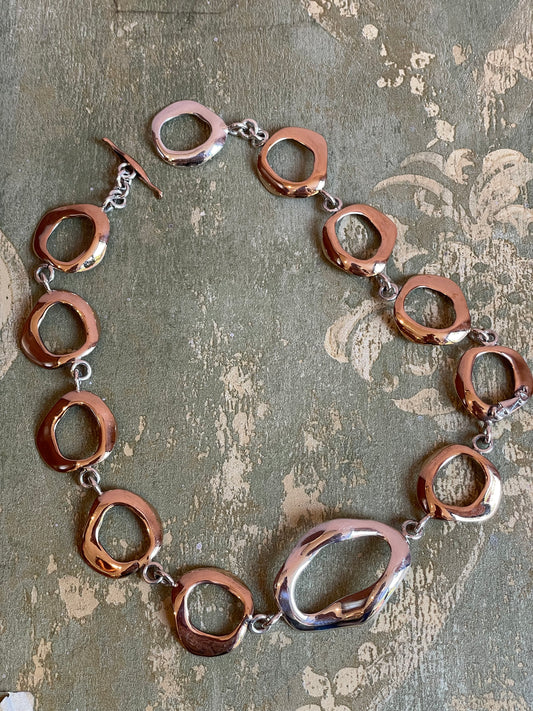 Collana Bolle in argento, anni ‘80