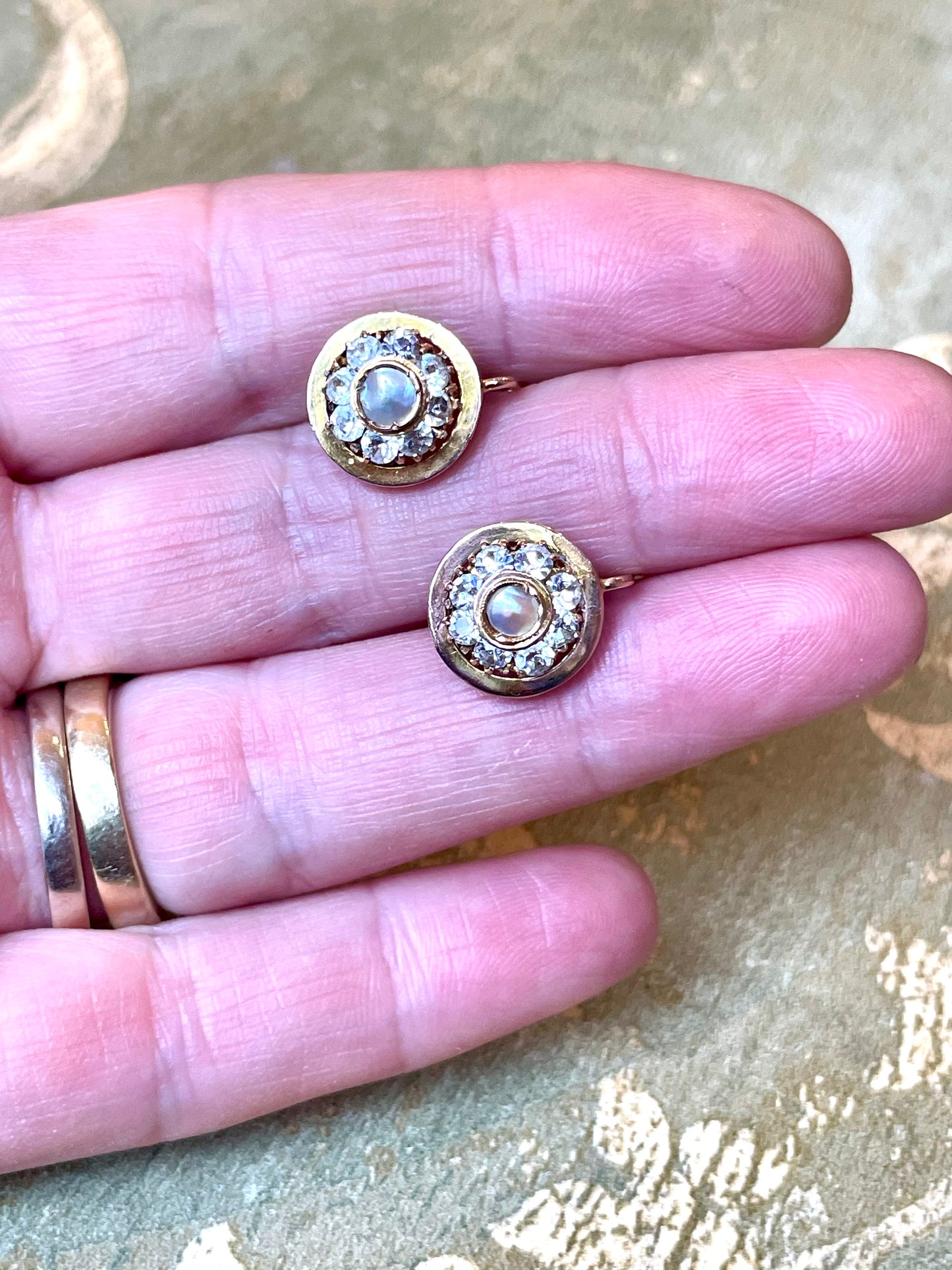 Orecchini traversine a toppa, epoca vittoriana