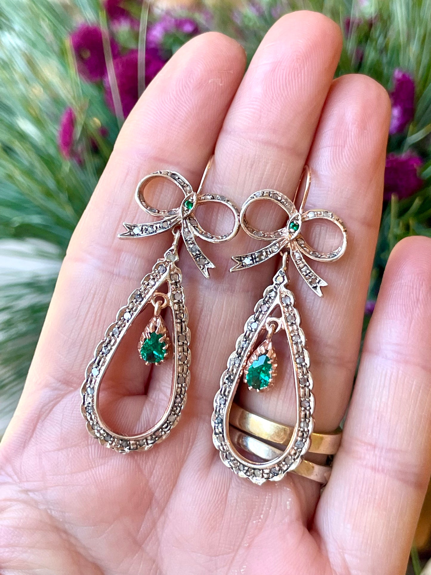 Splendidi orecchini Fiocco, anni ‘50