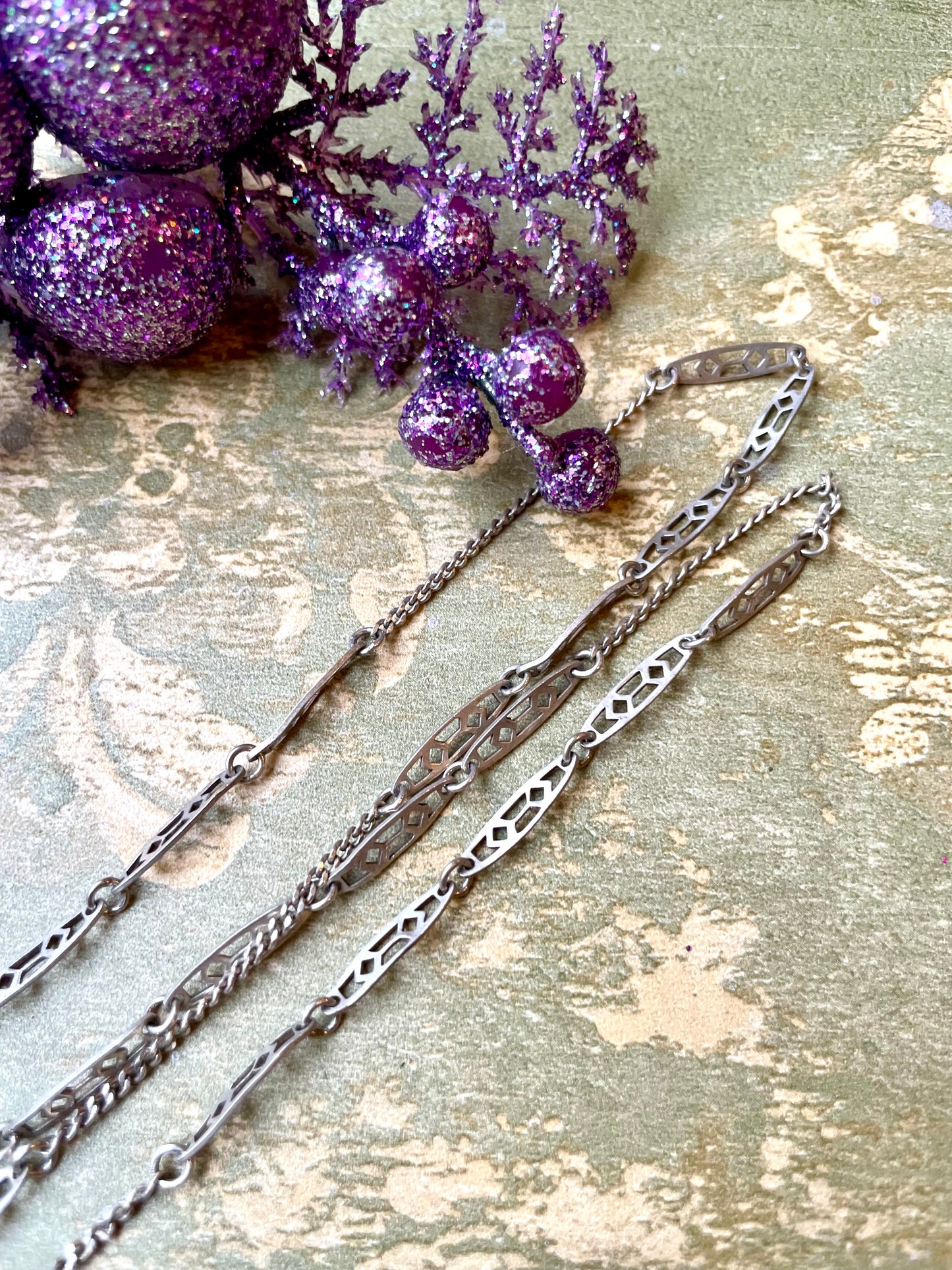 Elegante collana in argento, anni ‘50