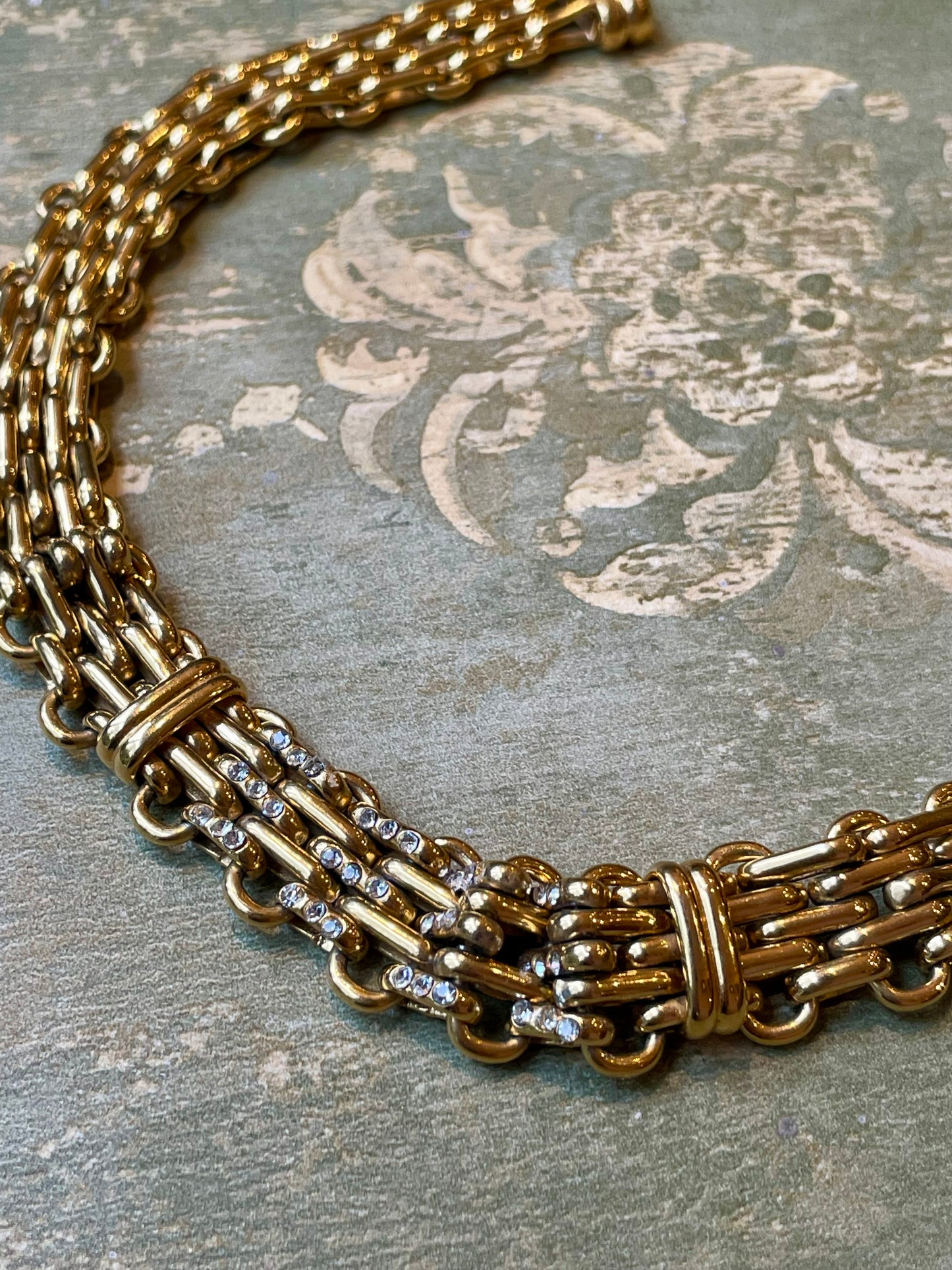 Collier dorato Bijoux Cascio, vintage