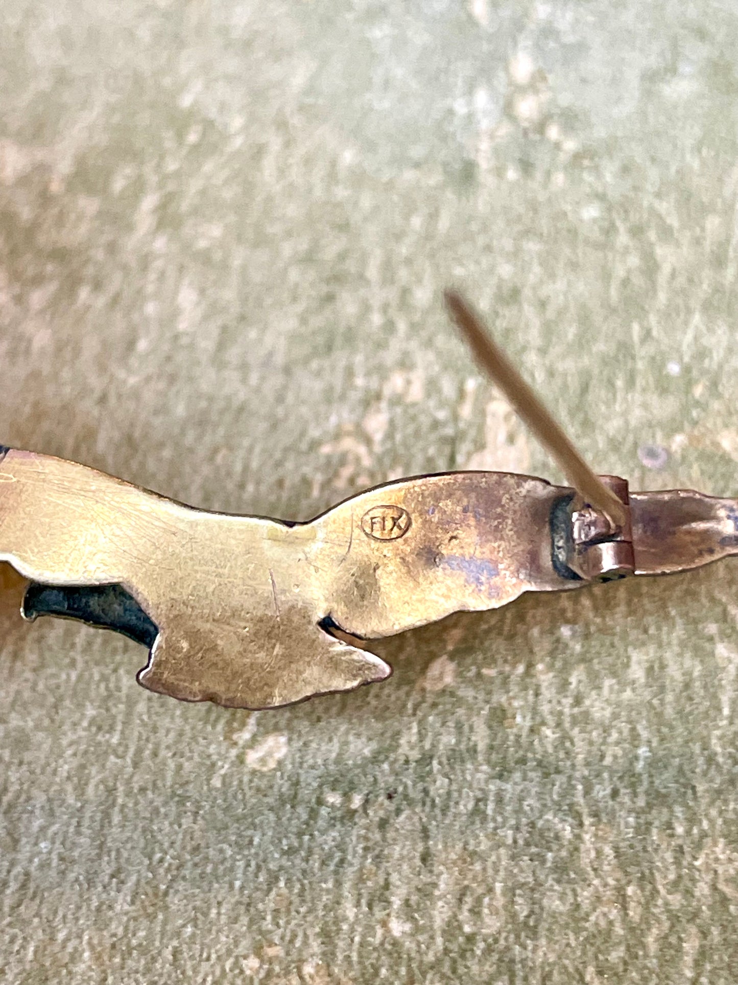 Spilla con aquila fix gold, inizio Novecento