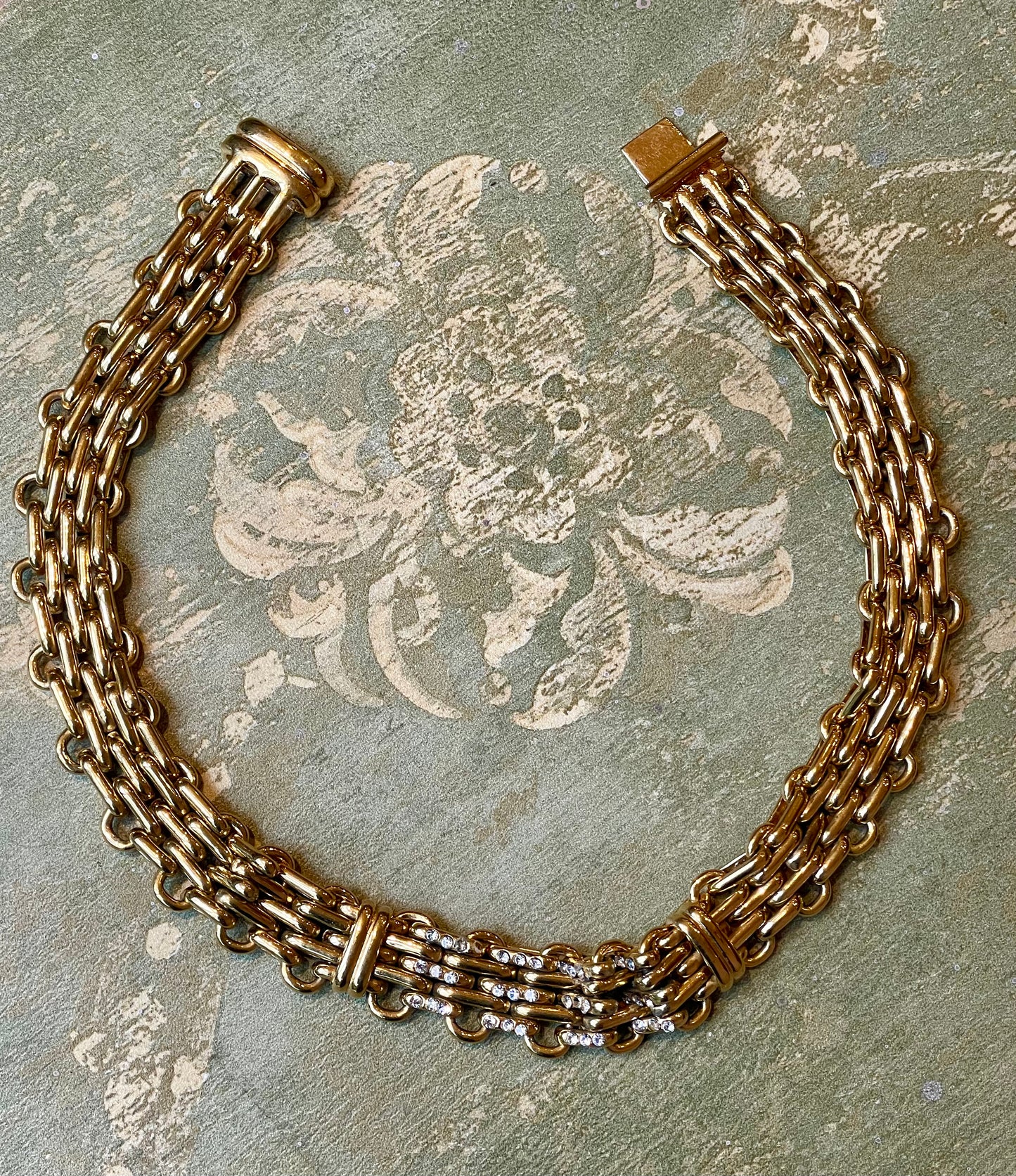 Collier dorato Bijoux Cascio, vintage