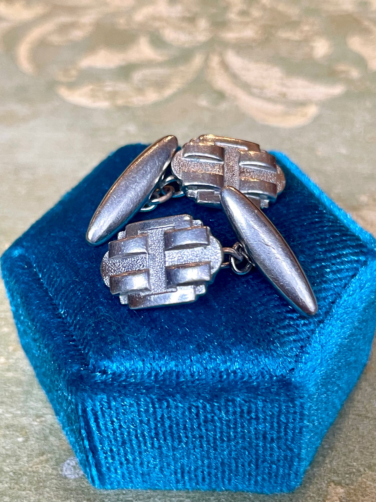 Gemelli in argento Art Deco