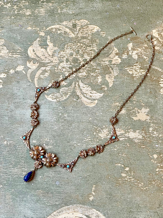 Romantica collana filled gold Art Nouveau