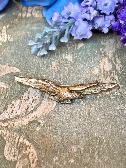 Spilla con aquila fix gold, inizio Novecento