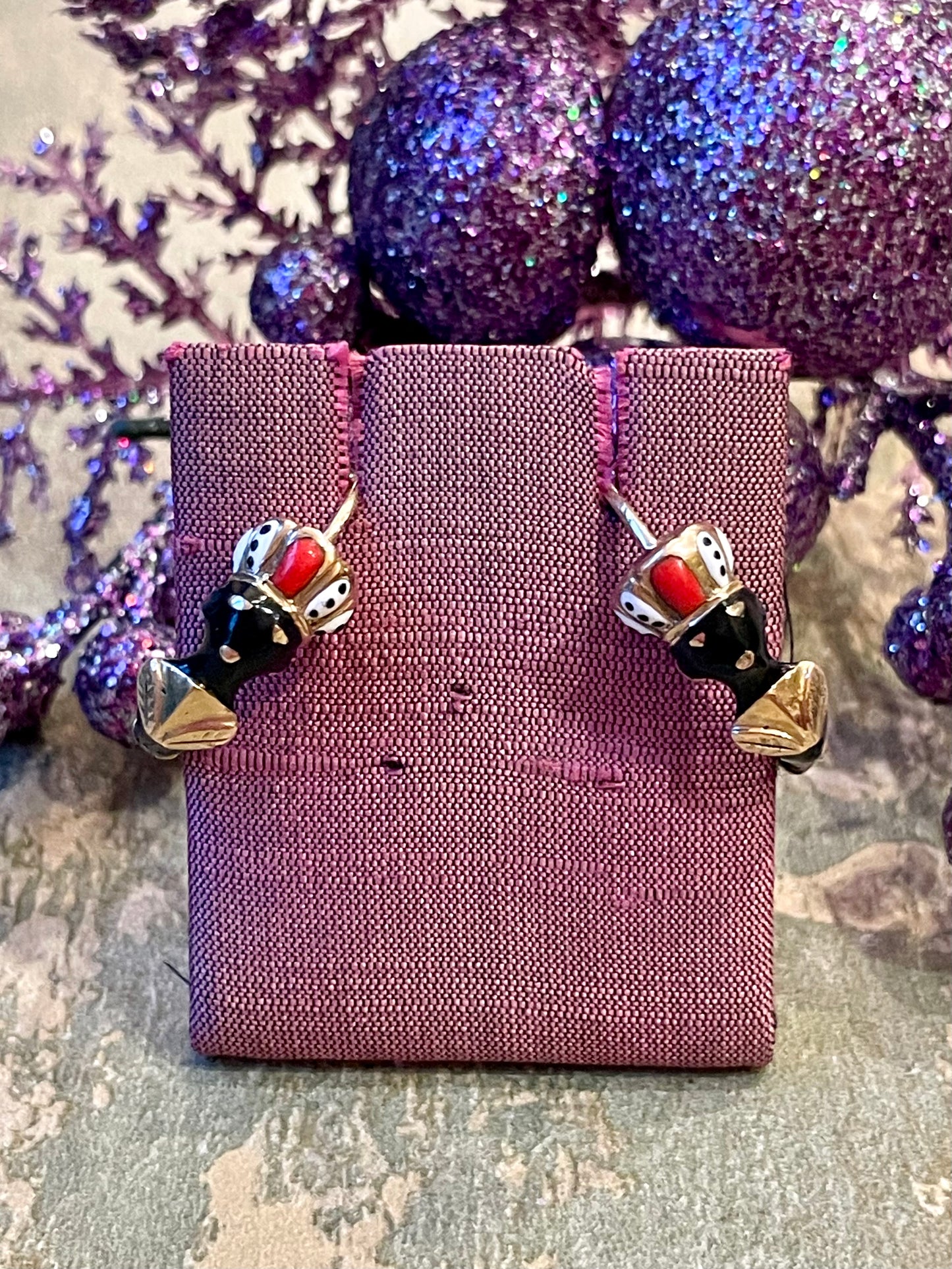 Splendidi orecchini Moretti in smalto, anni ‘50