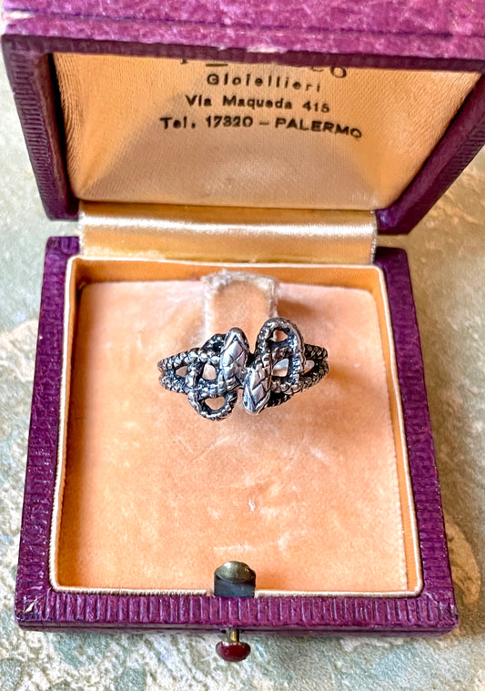 Anello Serpenti in argento, 1940/50