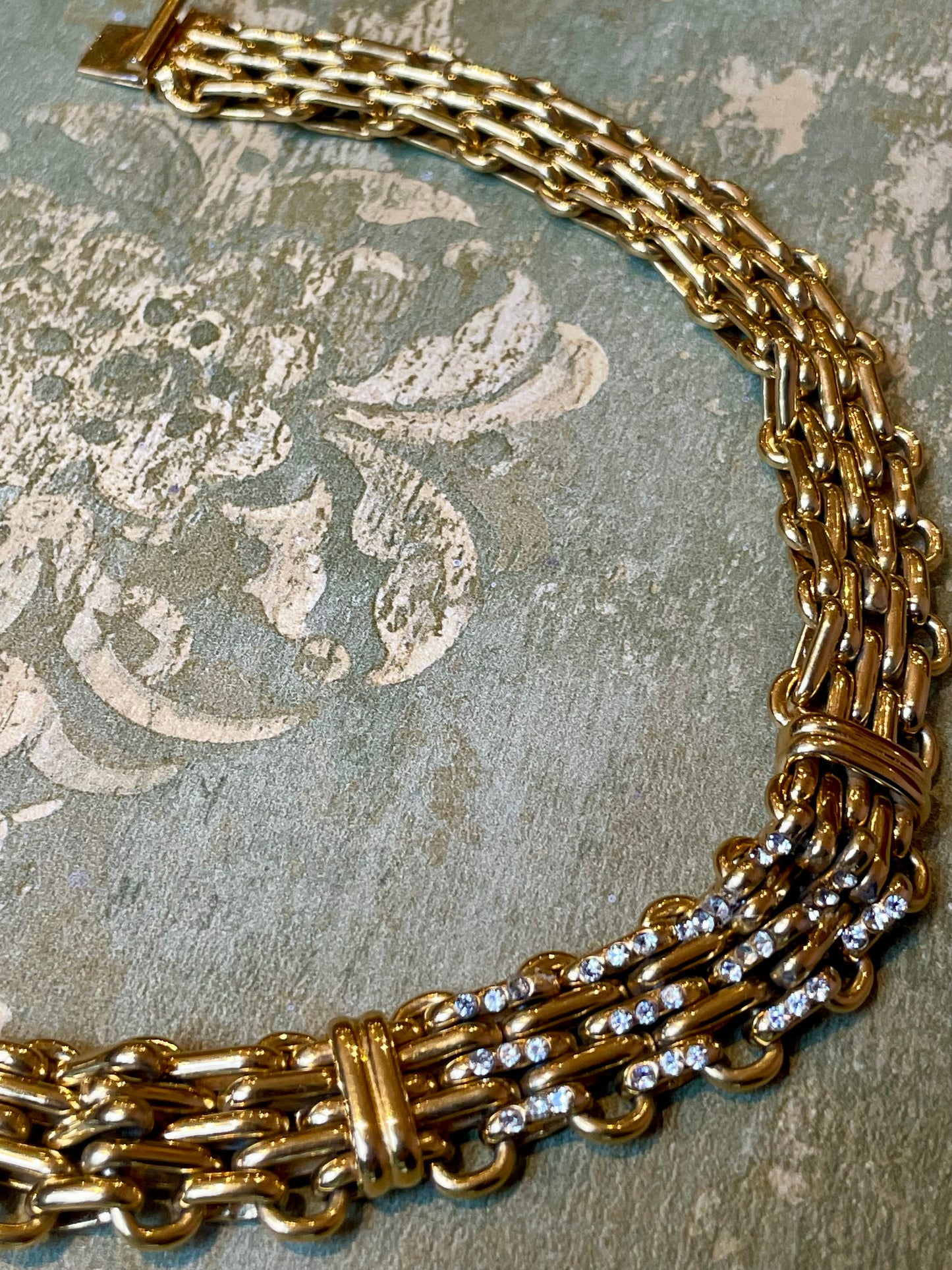 Collier dorato Bijoux Cascio, vintage