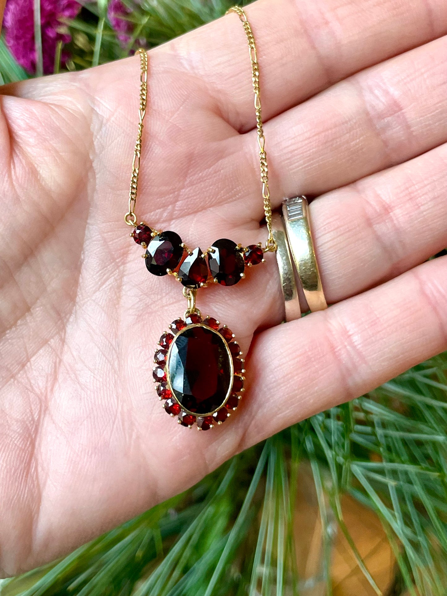 Collana granati boho, anni ‘30/40