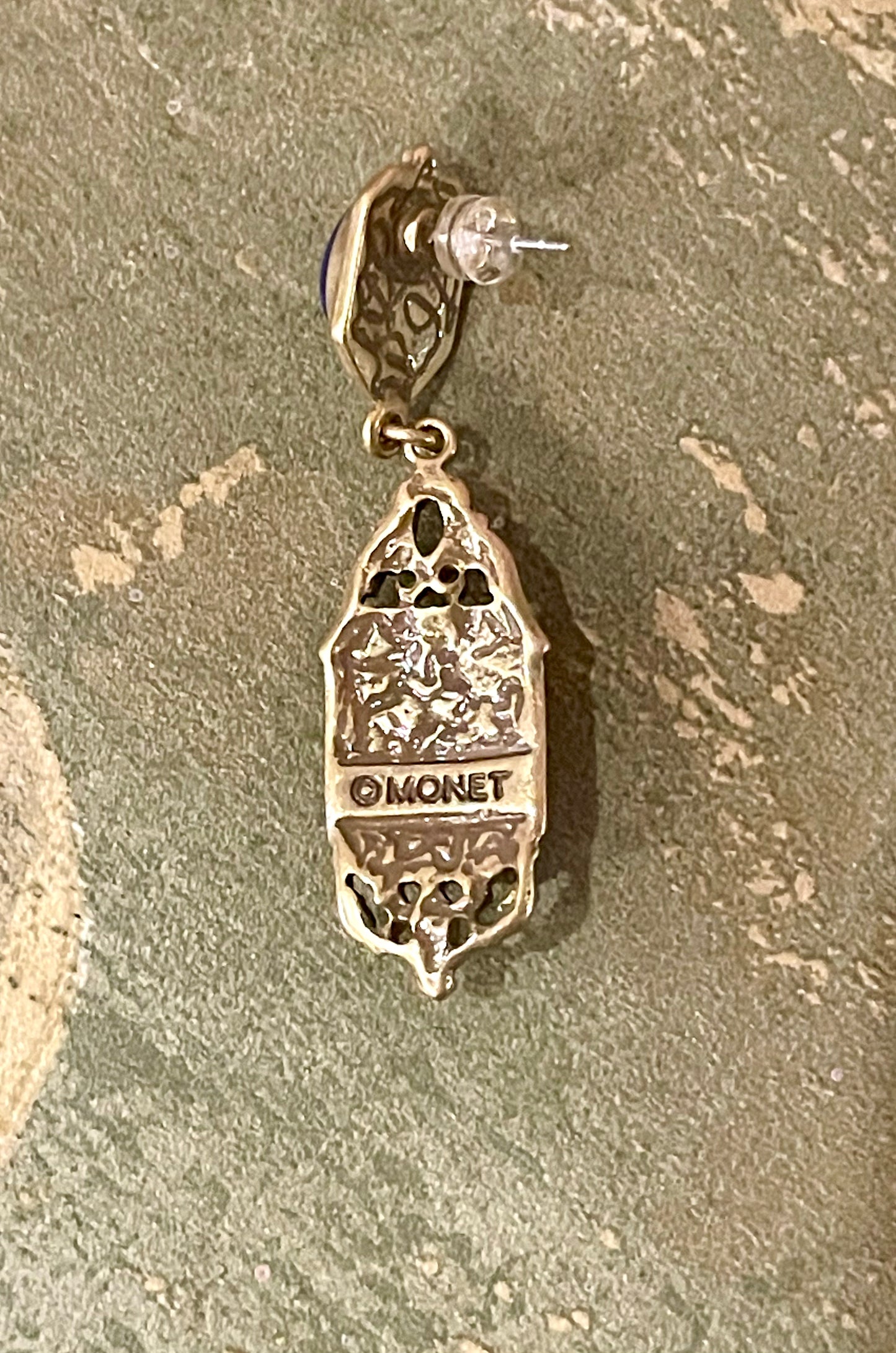Eleganti orecchini pendenti firmati Monet, anni ‘50