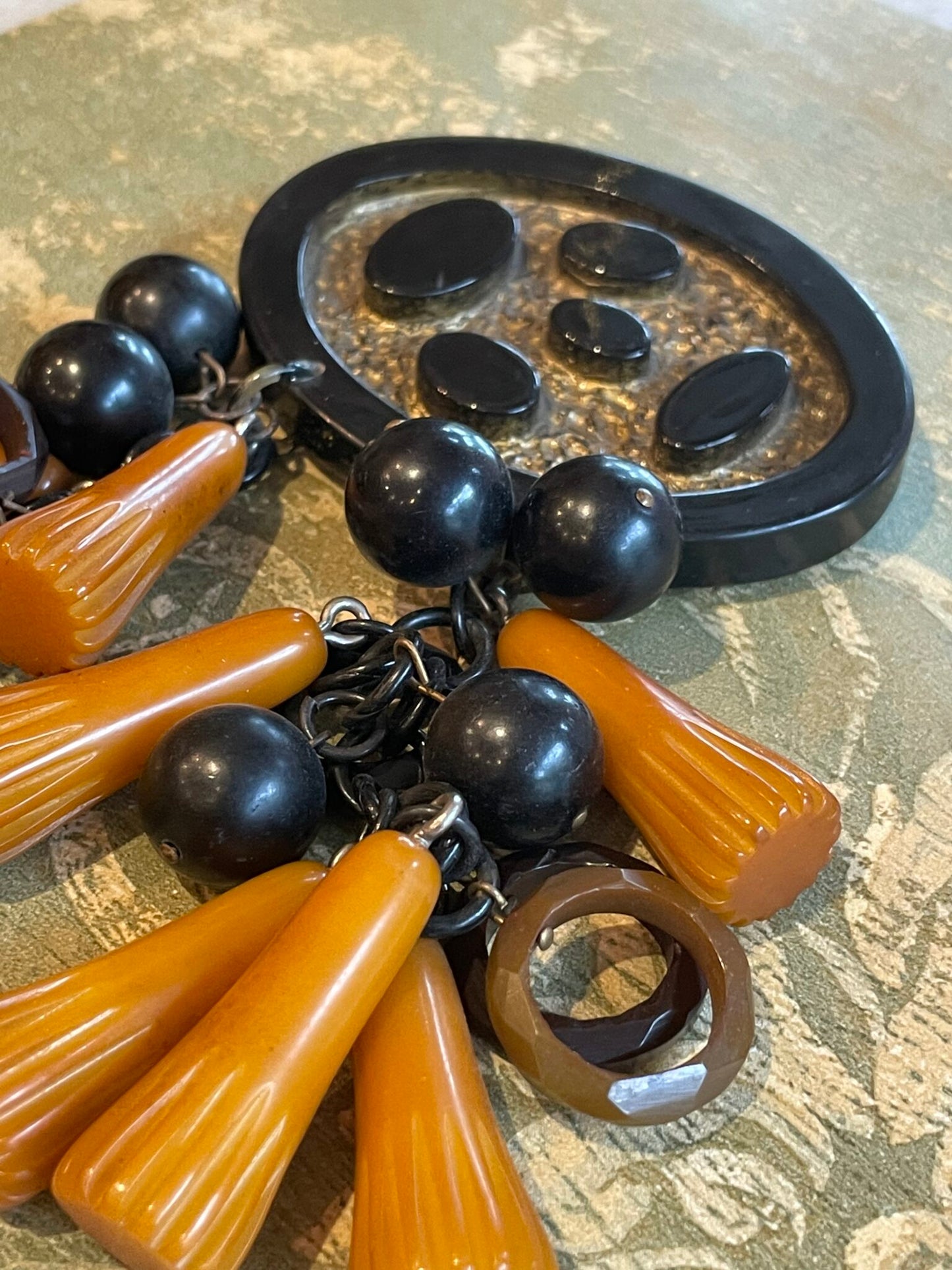 Bakelite brooch, France 1940s